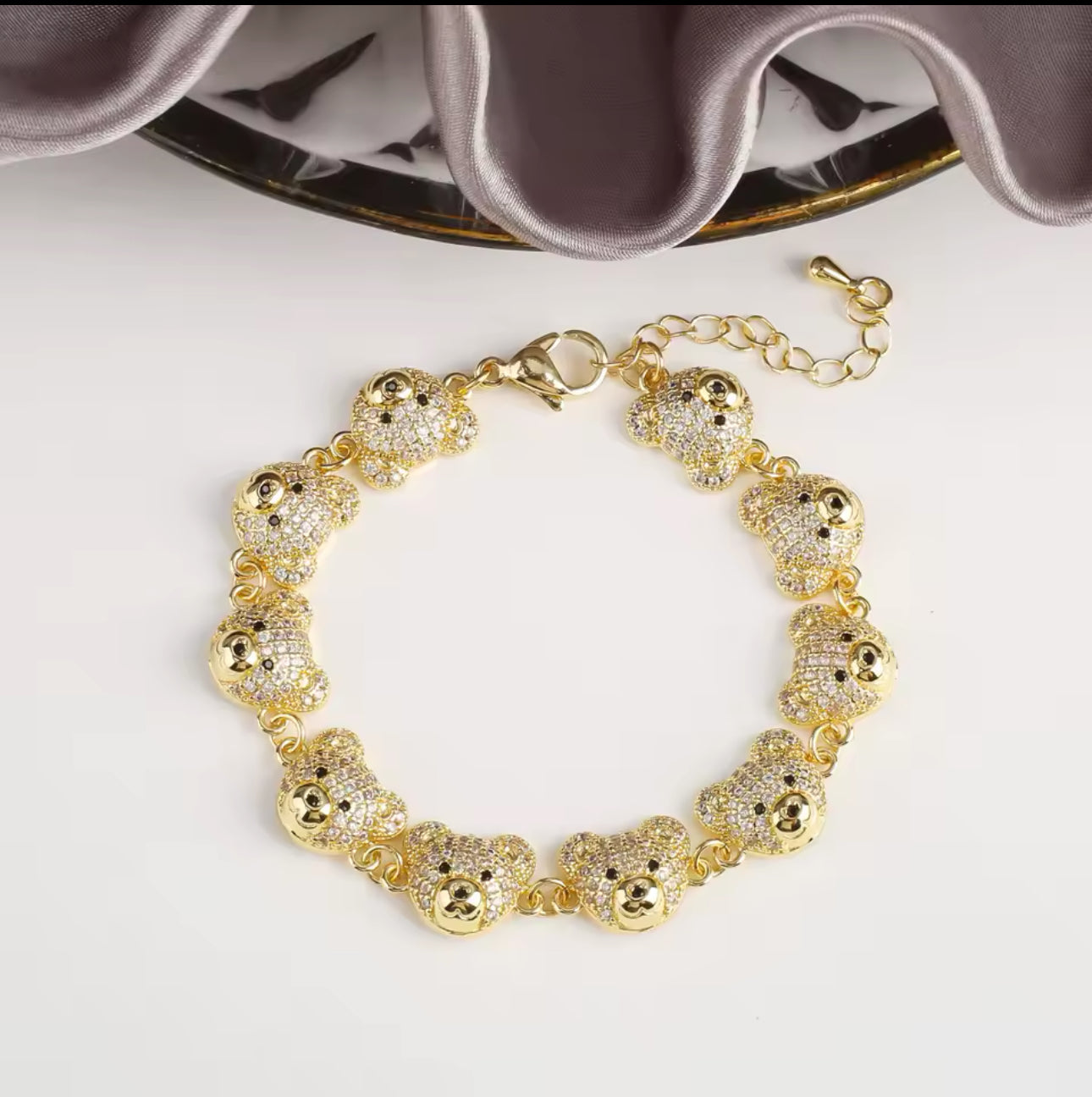 Honey Bear Charm Bracelet